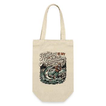 Funny Angler Design - Gift Bag for Bottles - nature - Front