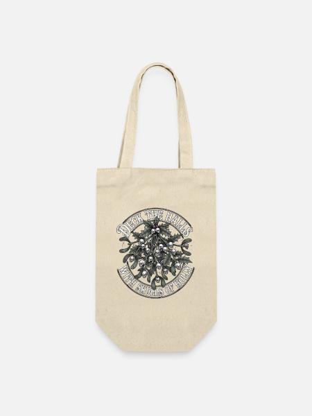 Black Metal Weihnachten - Geschenkbeutel für Flaschen - Natur