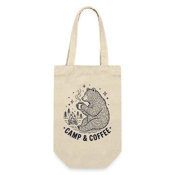 Hiking - Outdoor Adventure - Camp and Coffee - Gift Bag for Bottles - nature - Front