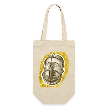 Goldene Faden-Spule Illustration - Geschenkbeutel für Flaschen - Natur - Vorne