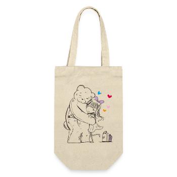 Teddy fährt in den Urlaub - Geschenkbeutel für Flaschen - Natur - Vorne