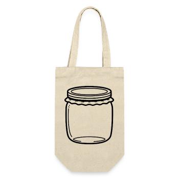 Jam Jar Gliederung - Geschenkbeutel für Flaschen - Natur - Vorne