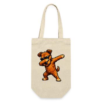 Dabbing Irish Terrier in Comic Style - Gift Bag for Bottles - nature - Front