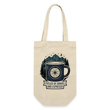 Fueled by Gravel and Espresso Coffee Mug - Gift Bag for Bottles - nature - Front