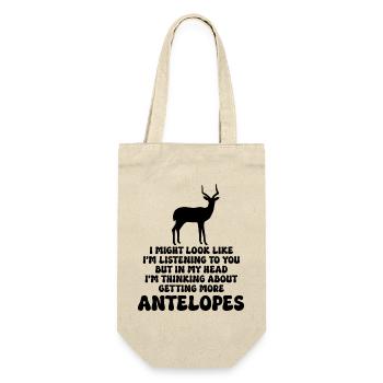 Humour de l’adage des animaux antilopes - Sac à bouteille - nature - Devant