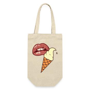 Eis Pop Art Sommer Lippen - Gift Bag for Bottles - nature - Front