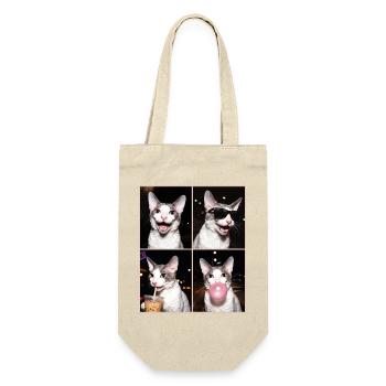Cats Cornish Rex Cat - Gift Bag for Bottles - nature - Front