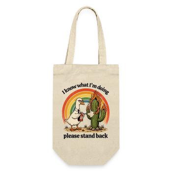 Fire Feather Goose vs Cactus - Gift Bag for Bottles - nature - Front