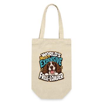 Englischer Springer-Spaniel - Geschenkbeutel für Flaschen - Natur - Vorne