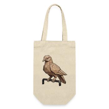 Papiervogel Kunst - Geschenkbeutel für Flaschen - Natur - Vorne