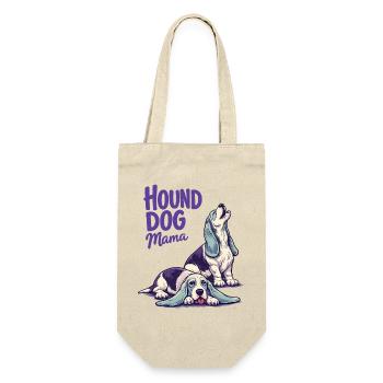 Hound Dog Mama - Geschenkbeutel für Flaschen - Natur - Vorne