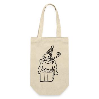 anniversaire seul solitaire triste célébrant des cadeaux - Sac à bouteille - nature - Devant