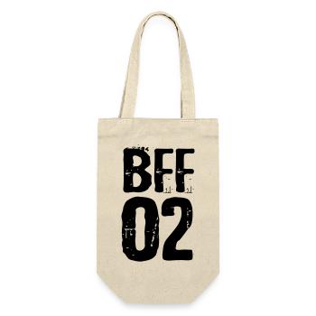 Best Friends forever BFF 01 02 Friendship friend - Gift Bag for Bottles - nature - Front
