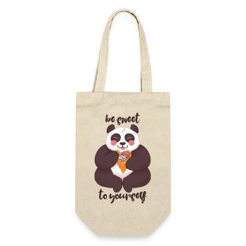 Soyez doux avec vous-même - Panda - Sac à bouteille - nature - Devant