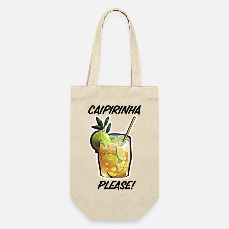 Caipirinha Please Cocktail - Gift Bag for Bottles - nature
