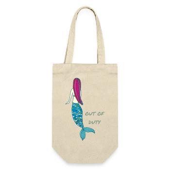 mermaid out of duty - Geschenkbeutel für Flaschen - Natur - Vorne