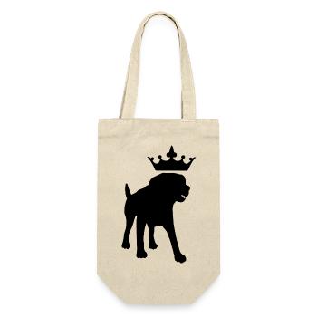 Dog Hund - Gift Bag for Bottles - nature - Front