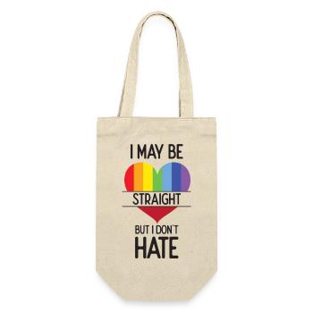 Pride Month - I May Be Straight But I Don't Hate - Gift Bag for Bottles - nature - Front