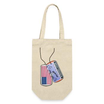 Dog tag WEST VIRGINIA Flag USA - Gift Bag for Bottles - nature - Front