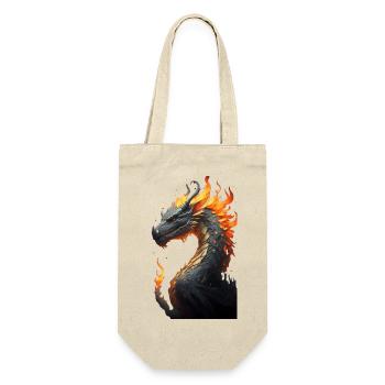 Dragon head with fire - Gift Bag for Bottles - nature - Front