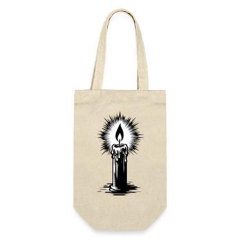 Candle Advent Judges | candle in wind - Gift Bag for Bottles - nature - Front