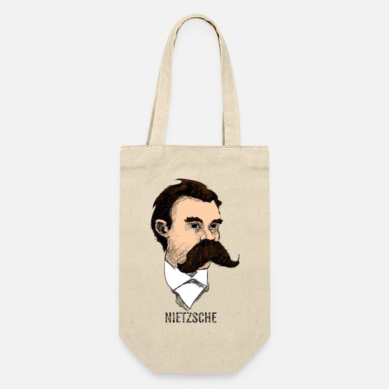 Nietzsche - Geschenkbeutel für Flaschen - Natur
