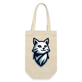Kitten: illustration of a little fluffy - Gift Bag for Bottles - nature - Front