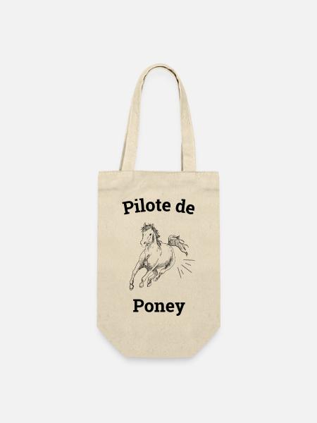 Pilote de Poney - Sac à bouteille - nature