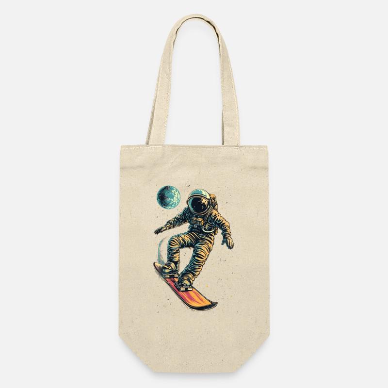Zero Gravity Snowboarden - Geschenkbeutel für Flaschen - Natur