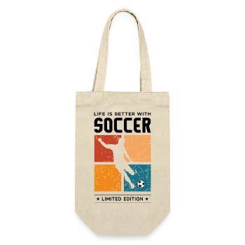 Life is better with Soccer - Gift Bag for Bottles - nature - Front