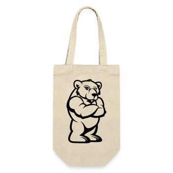 Bear Comic - Gift Bag for Bottles - nature - Front