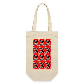 Motif étoile - Sac à bouteille - nature - Devant