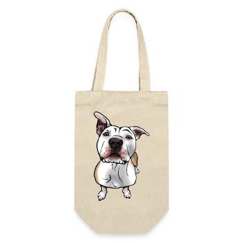 American Staffordshire Terrier dans le style comique - Sac à bouteille - nature - Devant