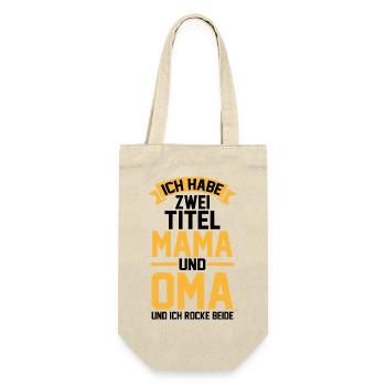 J’ai deux titres : Maman et Mamie - Sac à bouteille - nature - Devant