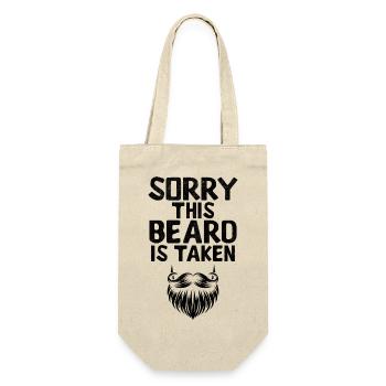 Sorry This Beard Is Taken Beards Facial Hair Man - Gift Bag for Bottles - nature - Front