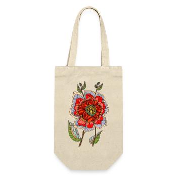 Flower - Gift Bag for Bottles - nature - Front