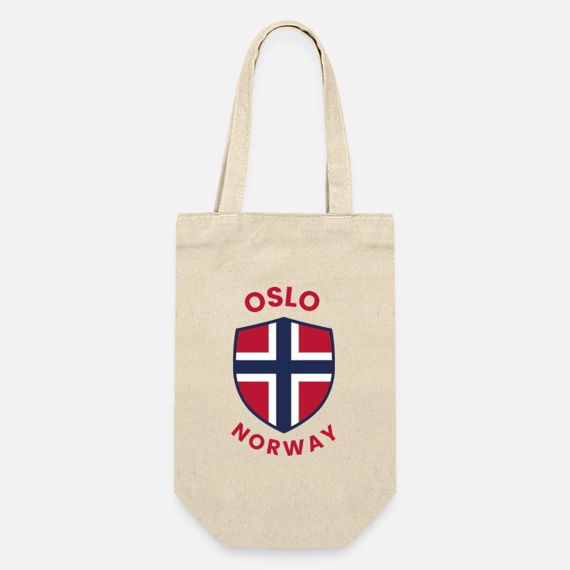 Oslo Norway Shield with flag - Gift Bag for Bottles - nature