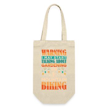 Mountain Bike Mountain Bike Garden Gardener - Gift Bag for Bottles - nature - Front