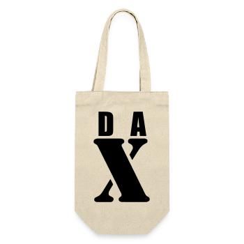 Dax – Conception du prénom | Typographie minimale - Sac à bouteille - nature - Devant