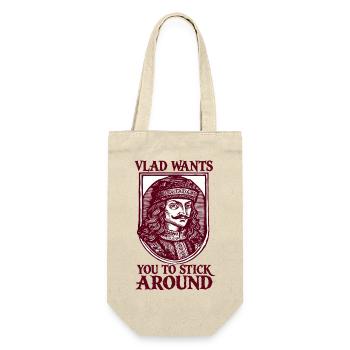 Vlad veut que tu restes - Sac à bouteille - nature - Devant