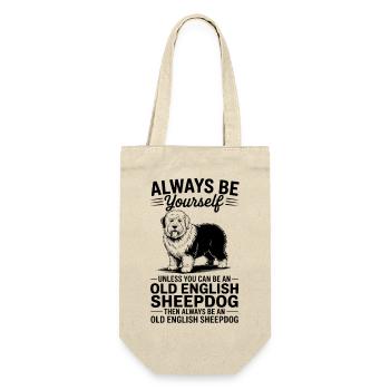 Vieux cadeau de la blague du chien de berger anglais : Bobtail - Sac à bouteille - nature - Devant