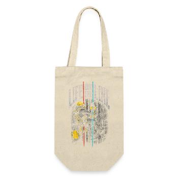 Industrial Climber Height Worker Life On The Line - Gift Bag for Bottles - nature - Front