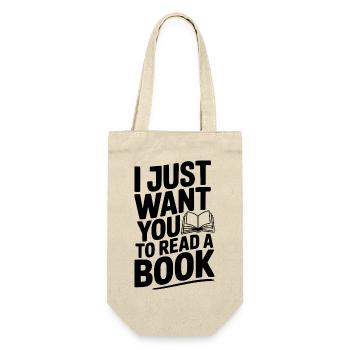 I Just Want You To Read a Book - Gift Bag for Bottles - nature - Front