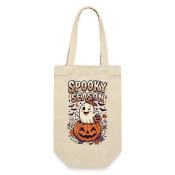 Halloween-Geist der gruseligen Jahreszeit - Geschenkbeutel für Flaschen - Natur - Vorne