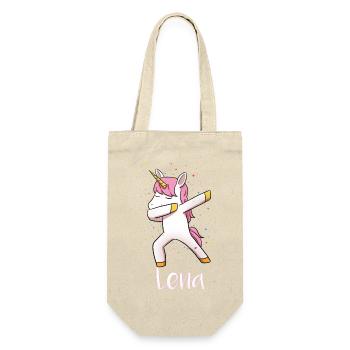 Lena - Geschenkbeutel für Flaschen - Natur - Vorne