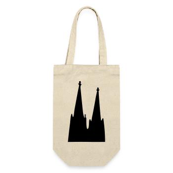 Der Kölner Dom zu Köln - Geschenkbeutel für Flaschen - Natur - Vorne