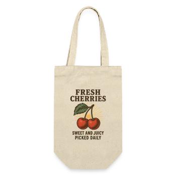 Fresh Cherries Vintage - Gift Bag for Bottles - nature - Front