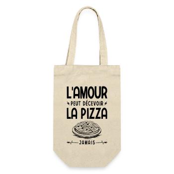 L'amour Peut Décevoir La Pizza Jamais Fast Food - Sac à bouteille - nature - Devant