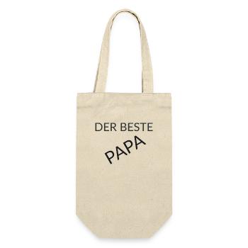 The best dad - Gift Bag for Bottles - nature - Front