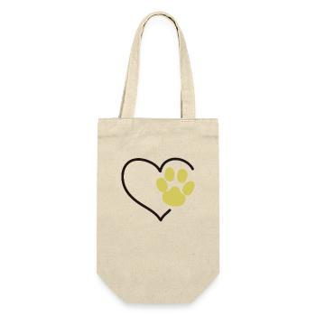 Love paws - Gift Bag for Bottles - nature - Front